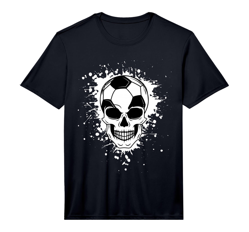 Halloween Soccer Ball Skull Sport All T-Shirt - Novelty Apparel Men Women