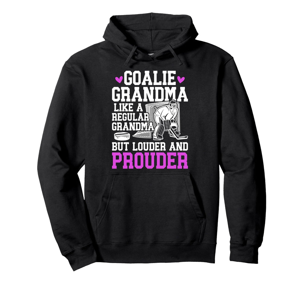 Hockey Goalie Grandma Definition Hockey Hoodie - Graphic Print Men Women