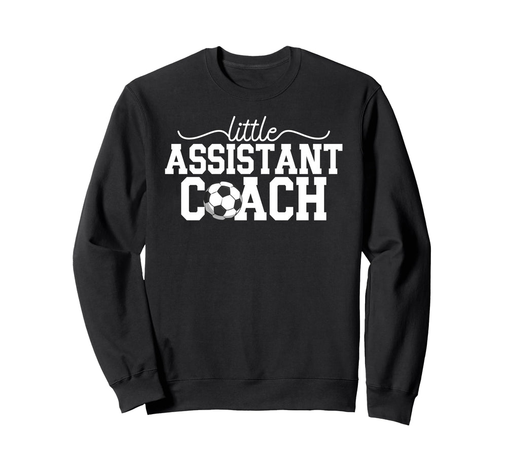 Little Assistant Coach Soccer Assistant Sweatshirt - Trendy Graphic Unisex