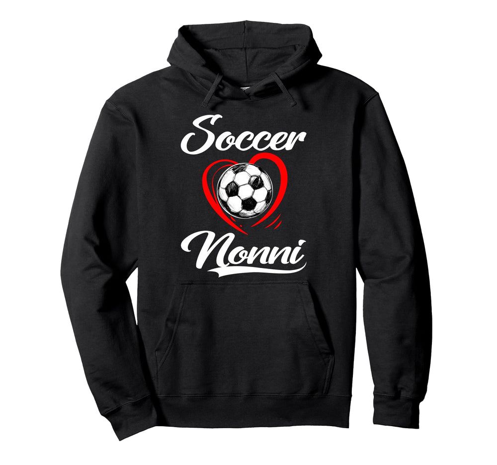 Soccer Nonni Soccer Heart Family Hoodie - Custom Art Print for Adults