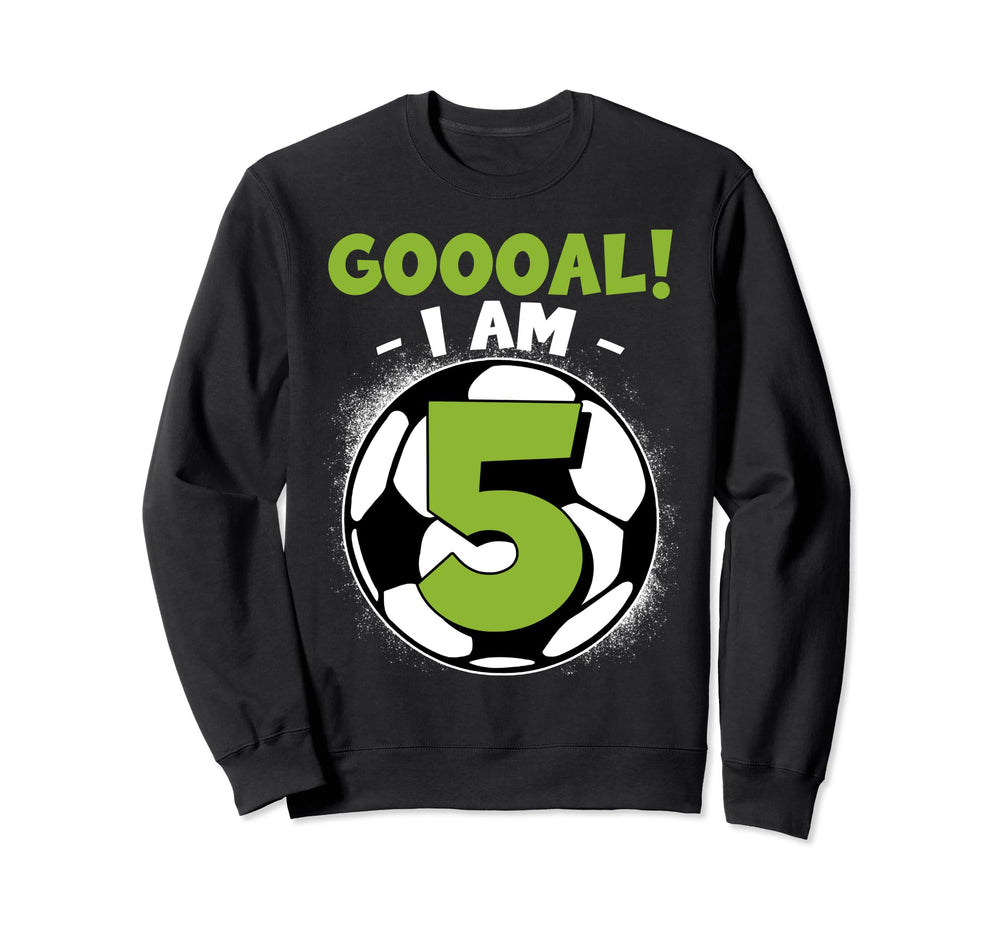 5 Year Old Birthday Soccer Themed 5Thb Sweatshirt - Unique Graphic Unisex