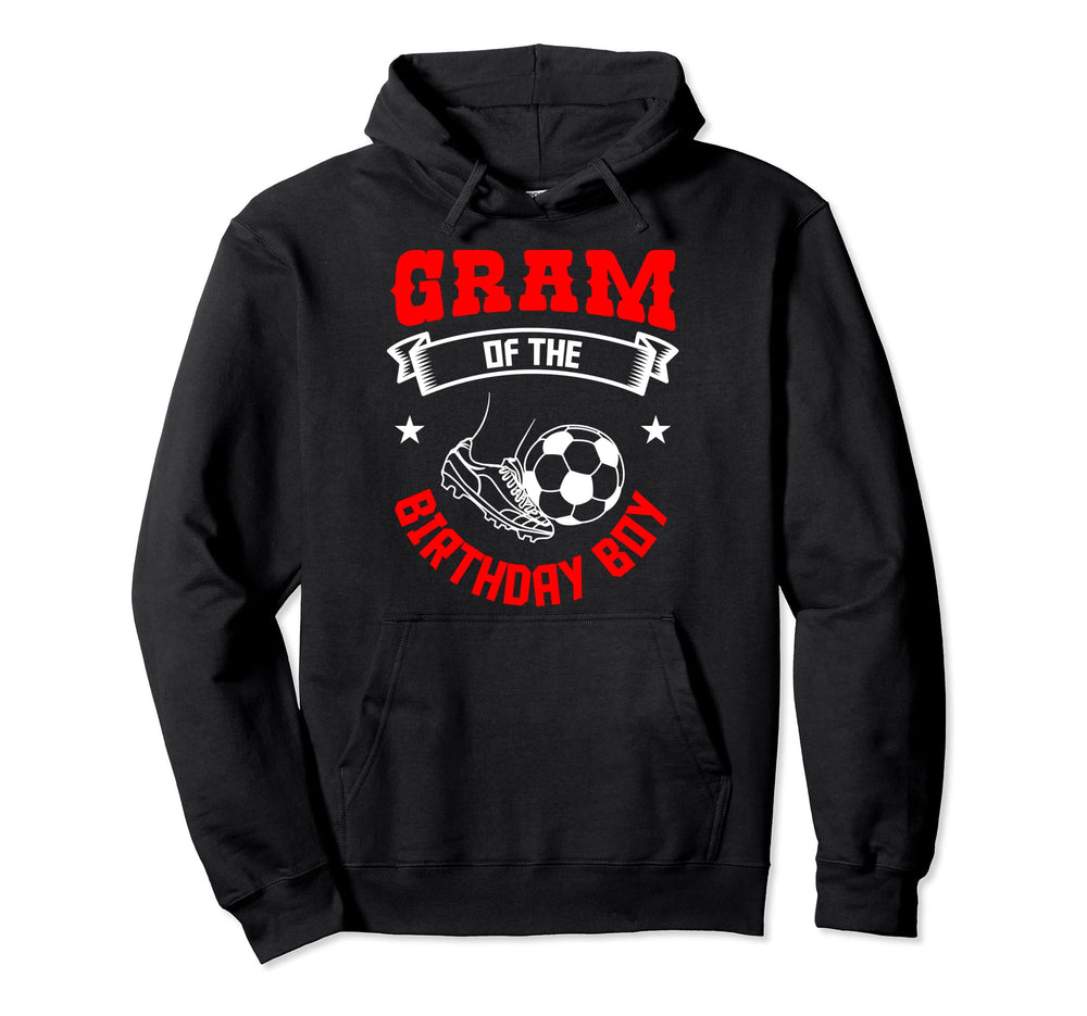 Gram Birthday Soccer Player Bday Team Hoodie - Minimalist Print Unisex