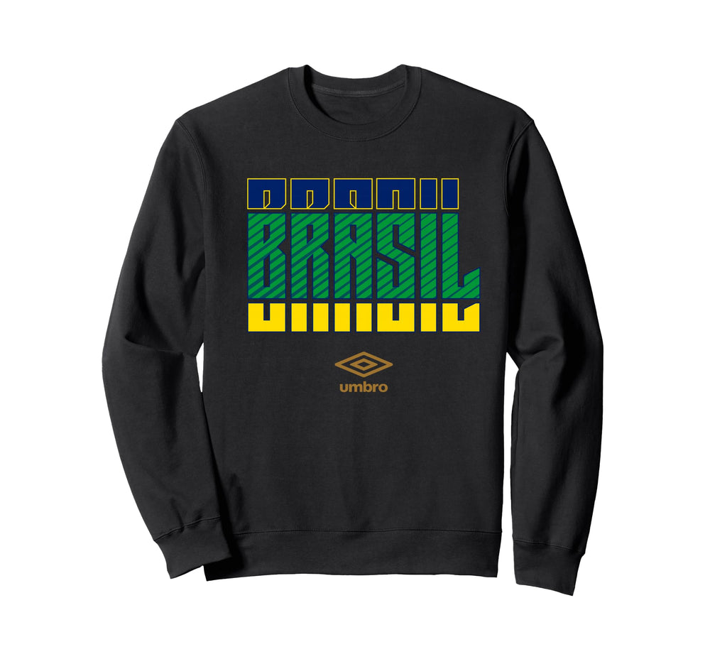 Umbro International Soccer Brazil Sweatshirt - Aesthetic Graphic Men Women