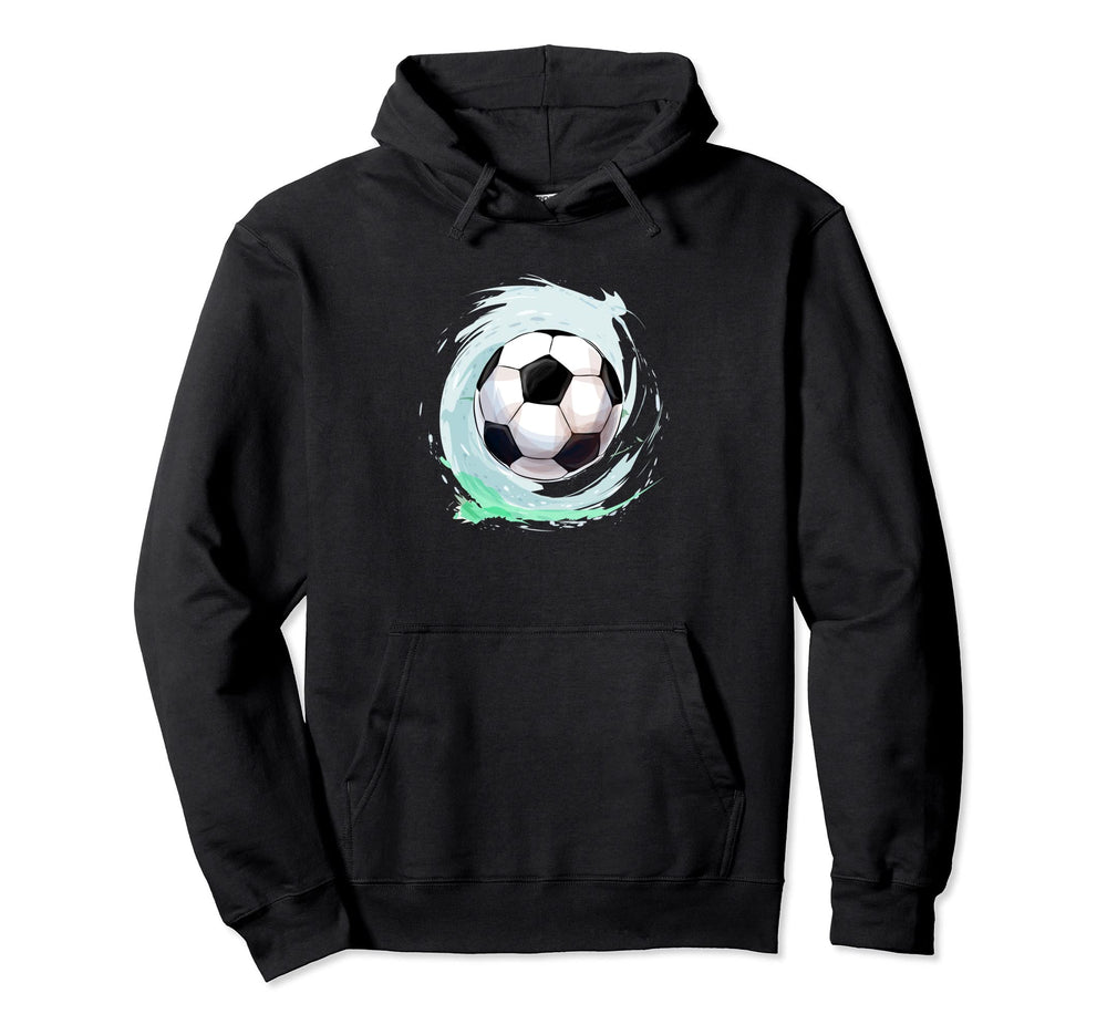 Soccer Ball Sport Players Soccer Fans Hoodie - Minimalist Print for Adults