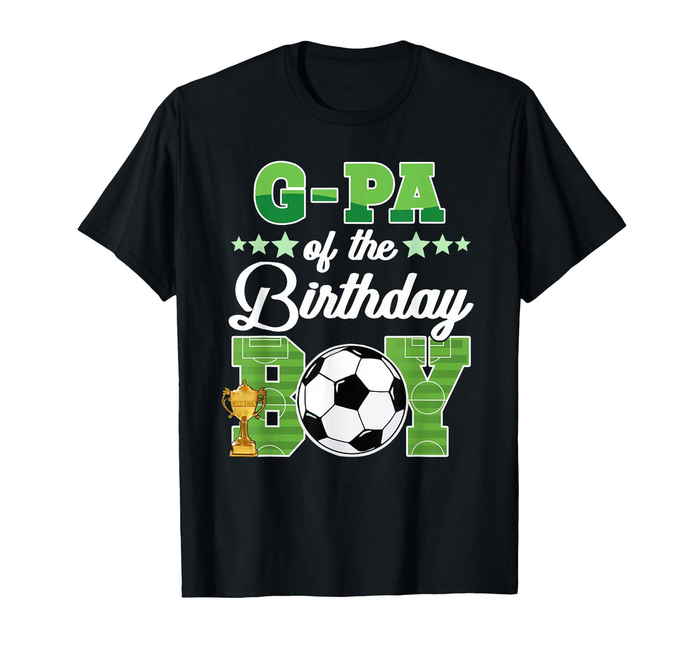 Soccer G Pa Birthday Party Soccer T-Shirt - Casual Everyday Wear Unisex