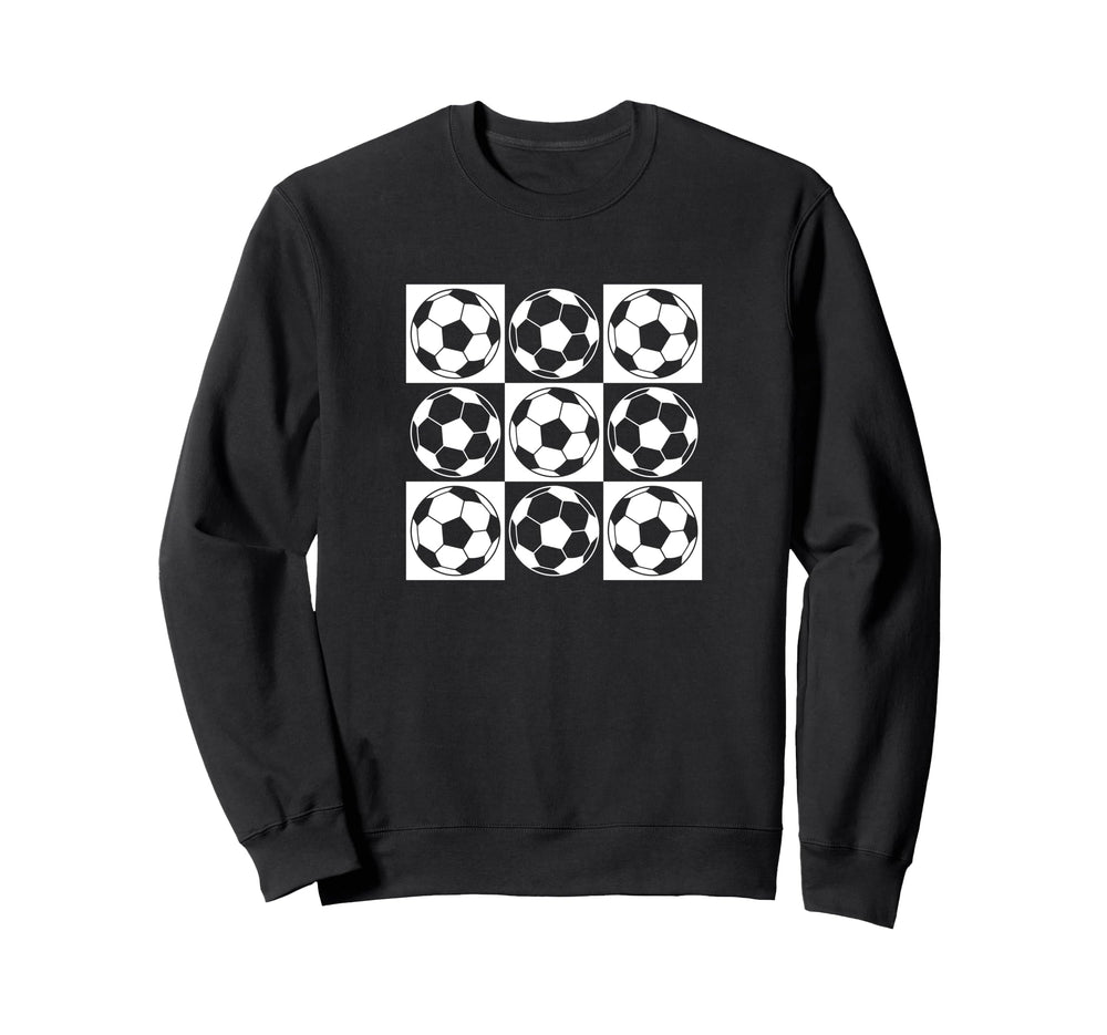 Soccer Football Grid Goalie Sweatshirt - Fun Novelty Design Men Women