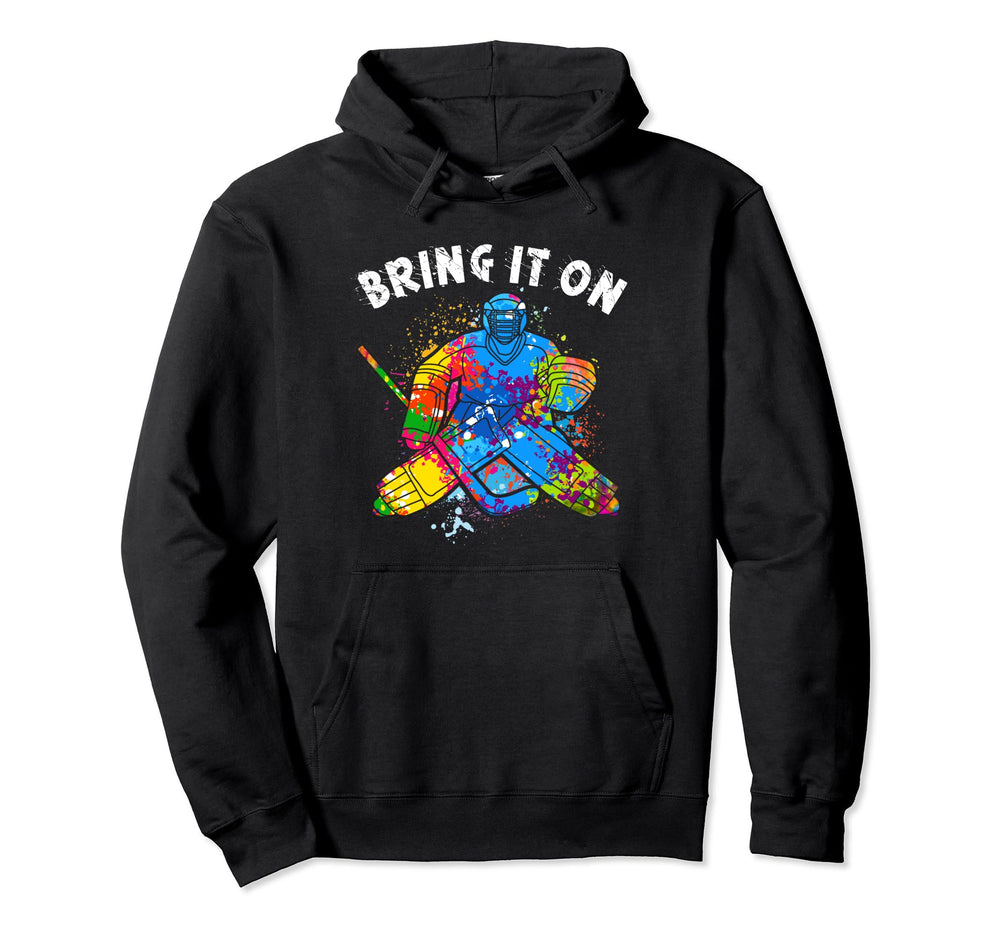 Ice Hockey Player Goalkeeper Ice Hockey Hoodie - Graphic Print for Adults