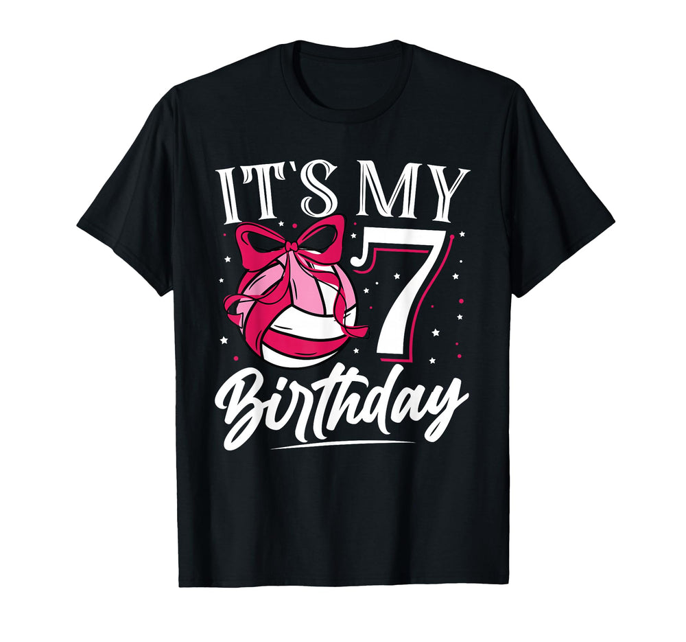 Its My 7 Seven Birthday Volleyball T-Shirt - Aesthetic Graphic Men Women