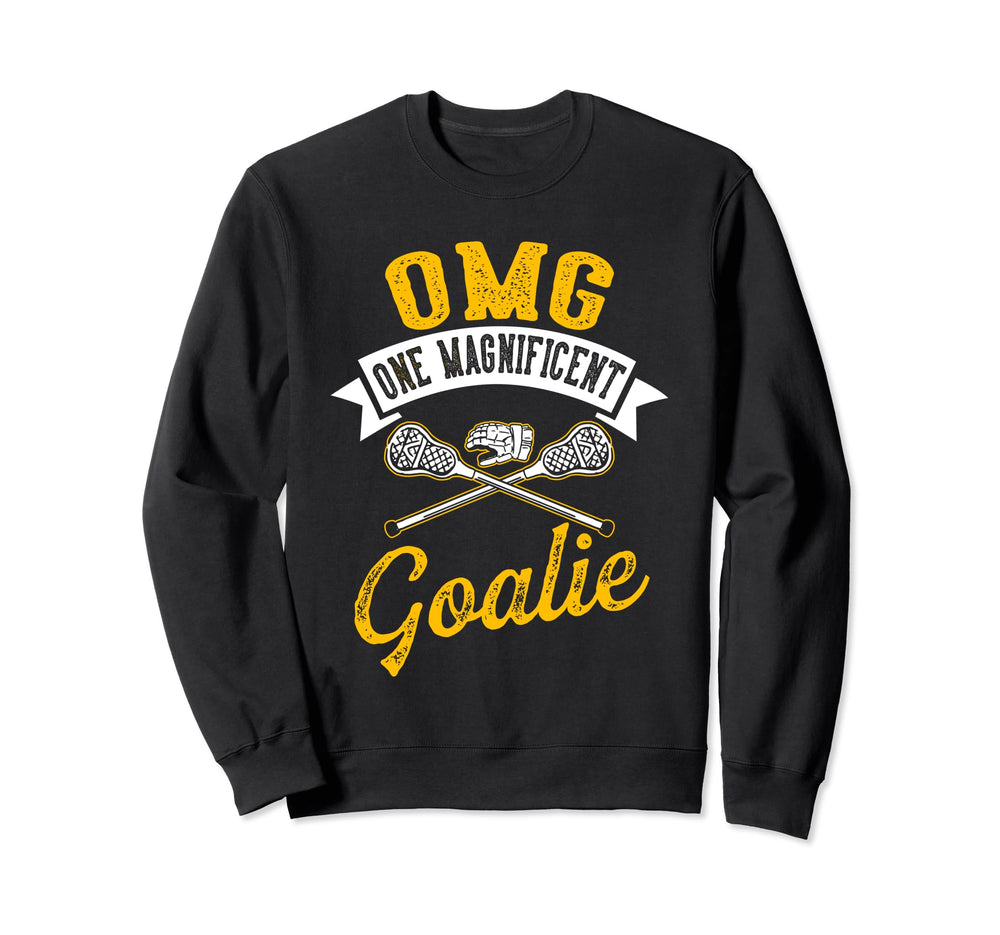 Funny Goalkeeper Lacrosse Lax Goalie Sweatshirt - Custom Art Print Unisex