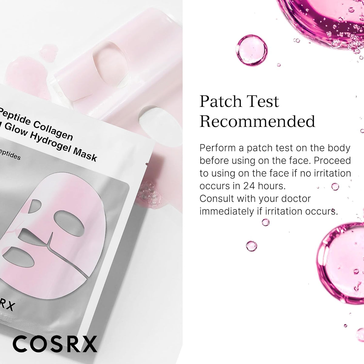 Cosrx The Peptide Collagen Lifting Glow Hydrogel Mask - Snipetell