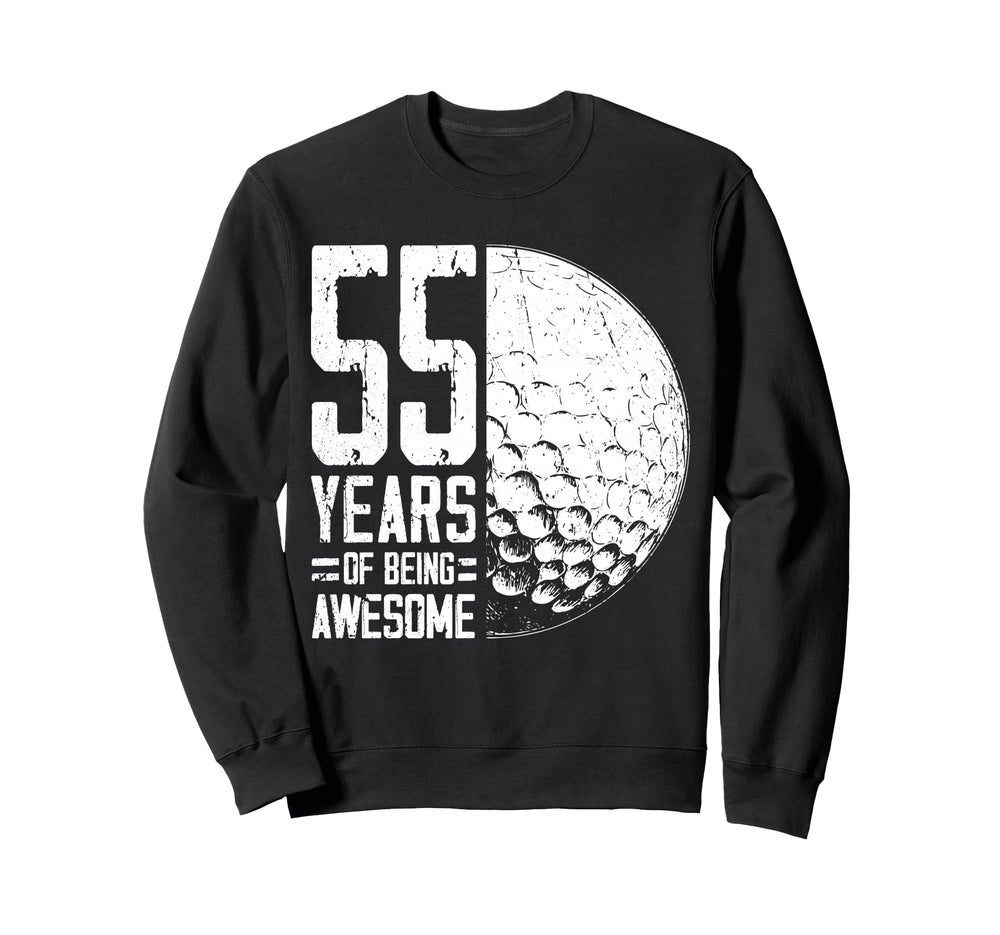55Th Birthday Golf Player Golf 55 Years Sweatshirt - Trendy Graphic Unisex