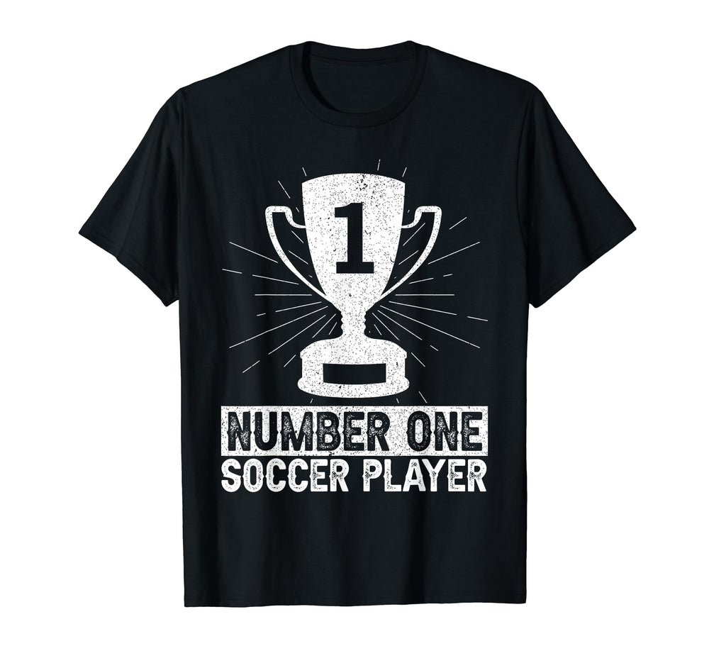 Number One Soccer Player Goalkeeper T-Shirt - Graphic Print Men Women