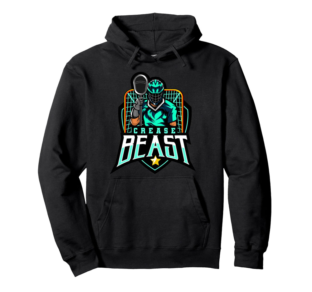 Crease Beast Lacrosse Goalkeeper Lacrosse Hoodie - Streetwear Style Unisex
