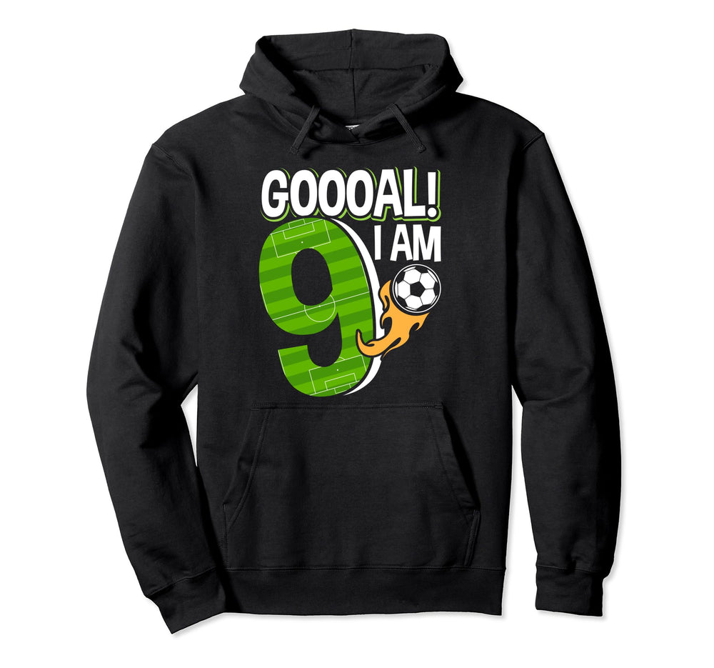 Soccer Im 9 Years Old 9Th Birthday Hoodie - Streetwear Style Unisex