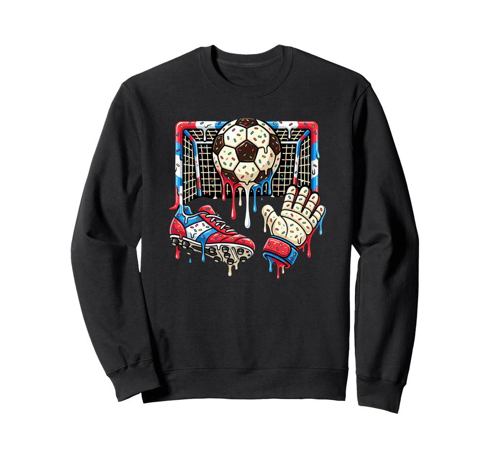 Soccer Drip Ball Cleat Boot Sweatshirt - Minimalist Print Men Women