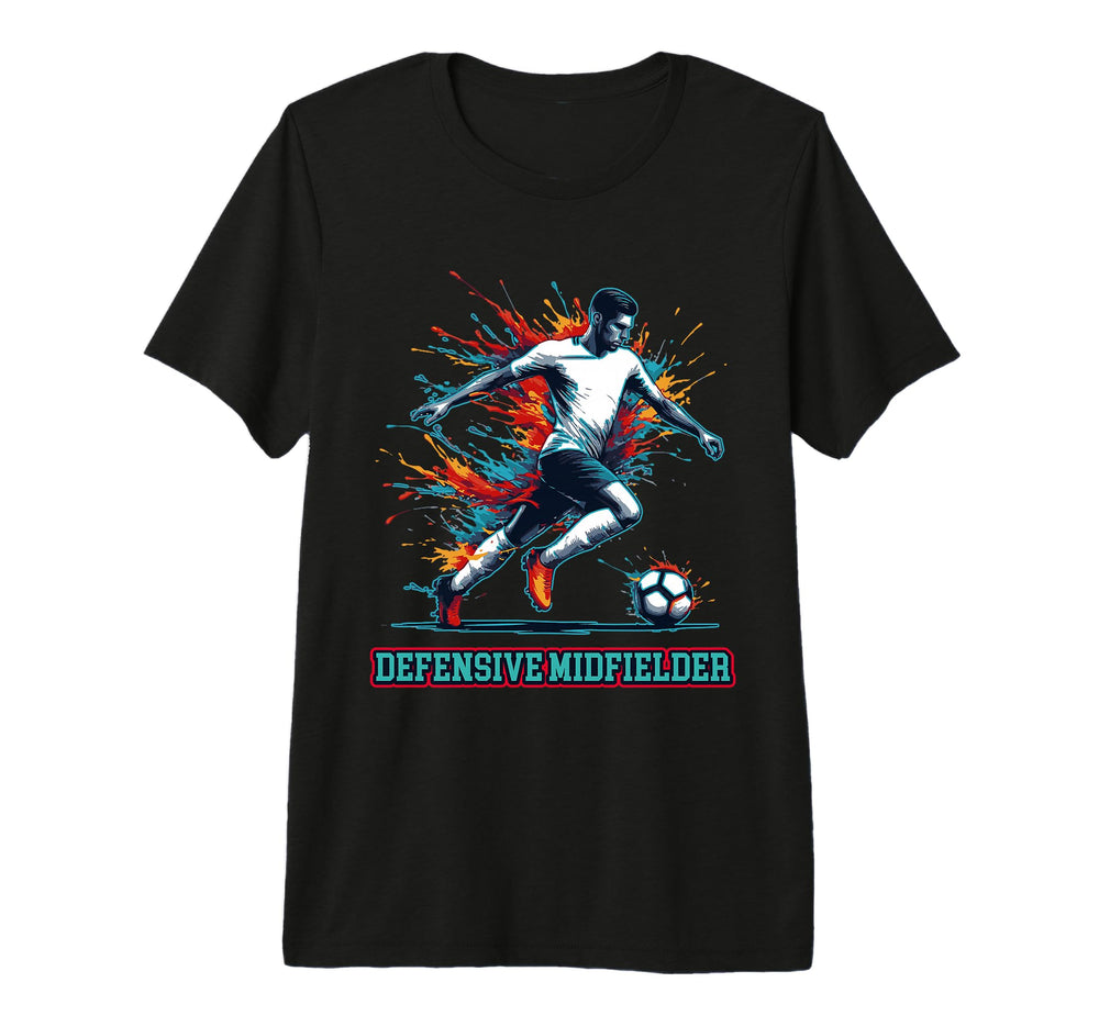 Soccer Defensive Midfielder T-Shirt - Casual Everyday Wear Men Women