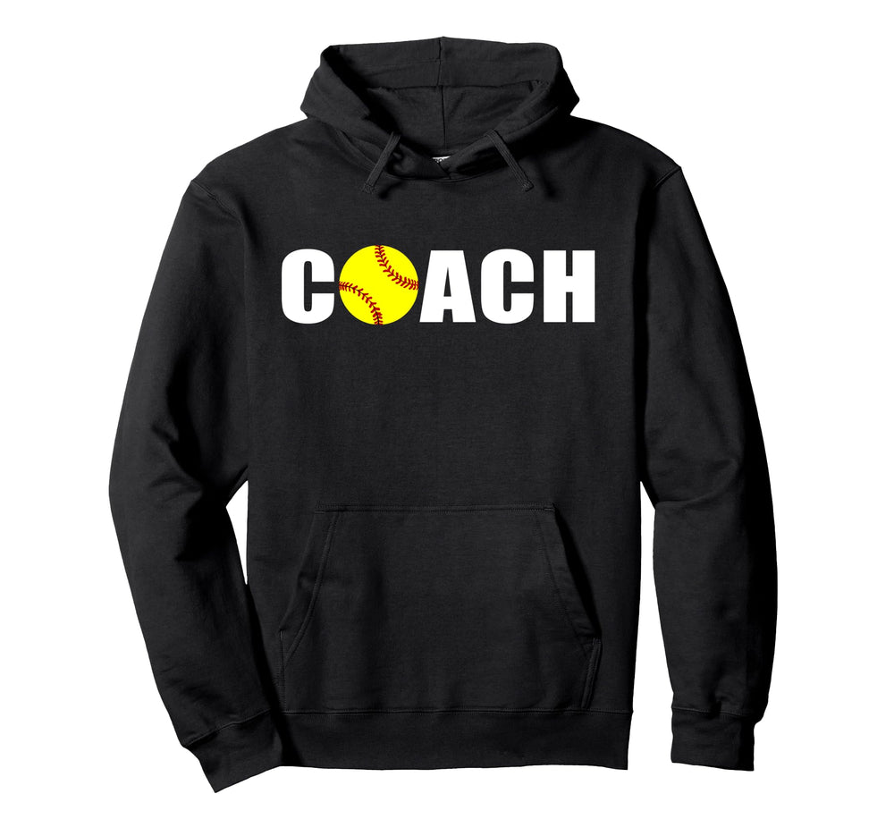 Softball Coach Hoodie - Minimalist Print Unisex