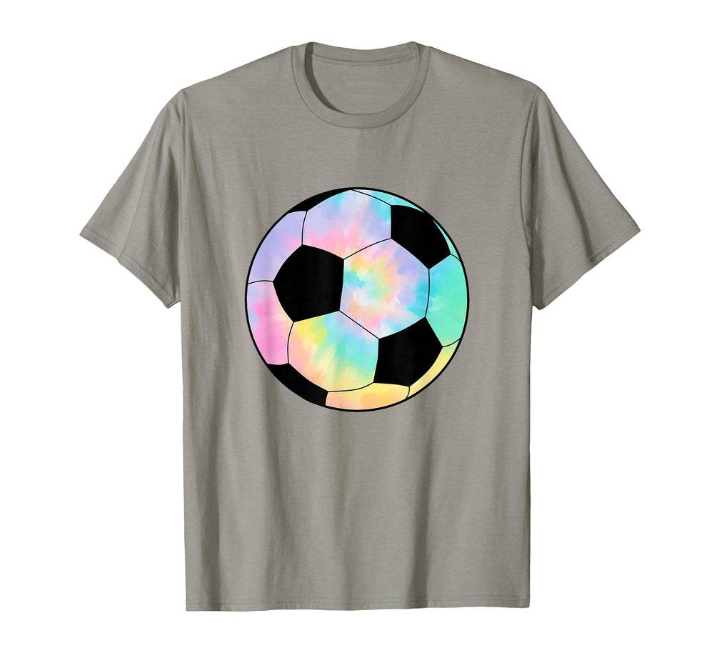 Tie Dye Soccer Player Coach Fan Team T-Shirt - Minimalist Print for Adults