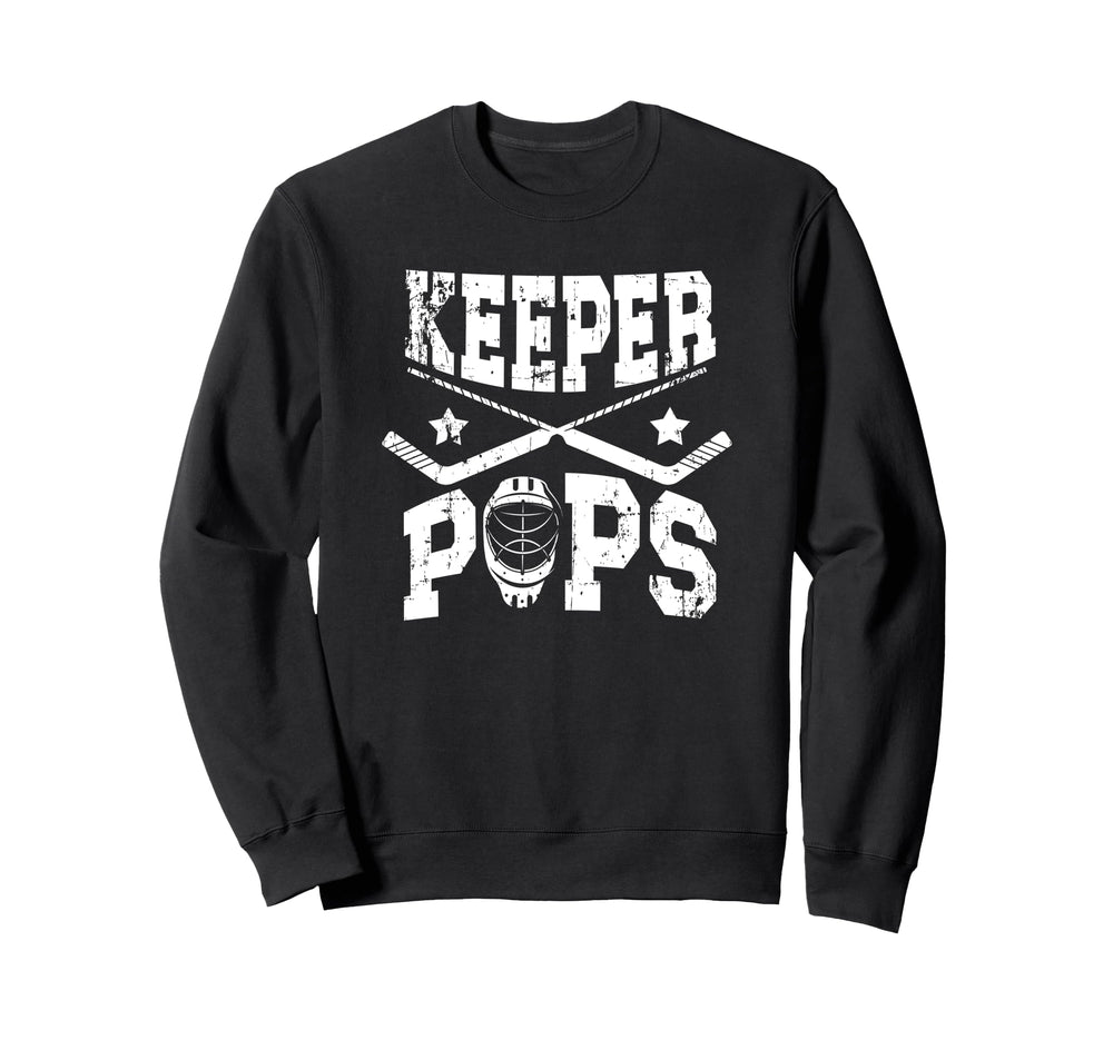 Ice Hockey Keeper Pops Ice Hockey Sweatshirt - Novelty Apparel Unisex