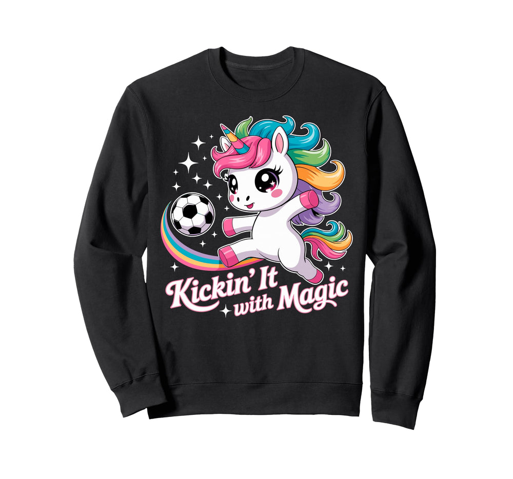 Unicorn Soccer Goalie Player Sweatshirt - Aesthetic Graphic Men Women
