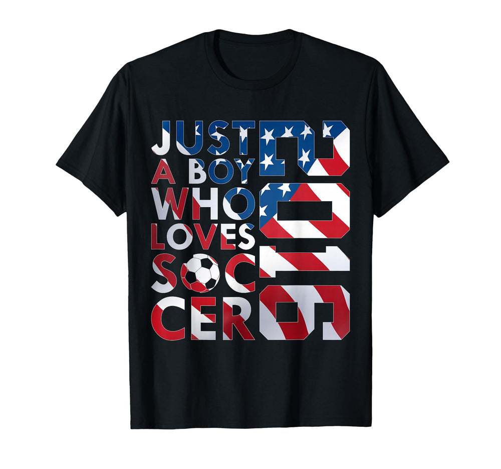 2016 Just Who Loves Soccer 10Th T-Shirt - Aesthetic Graphic Men Women