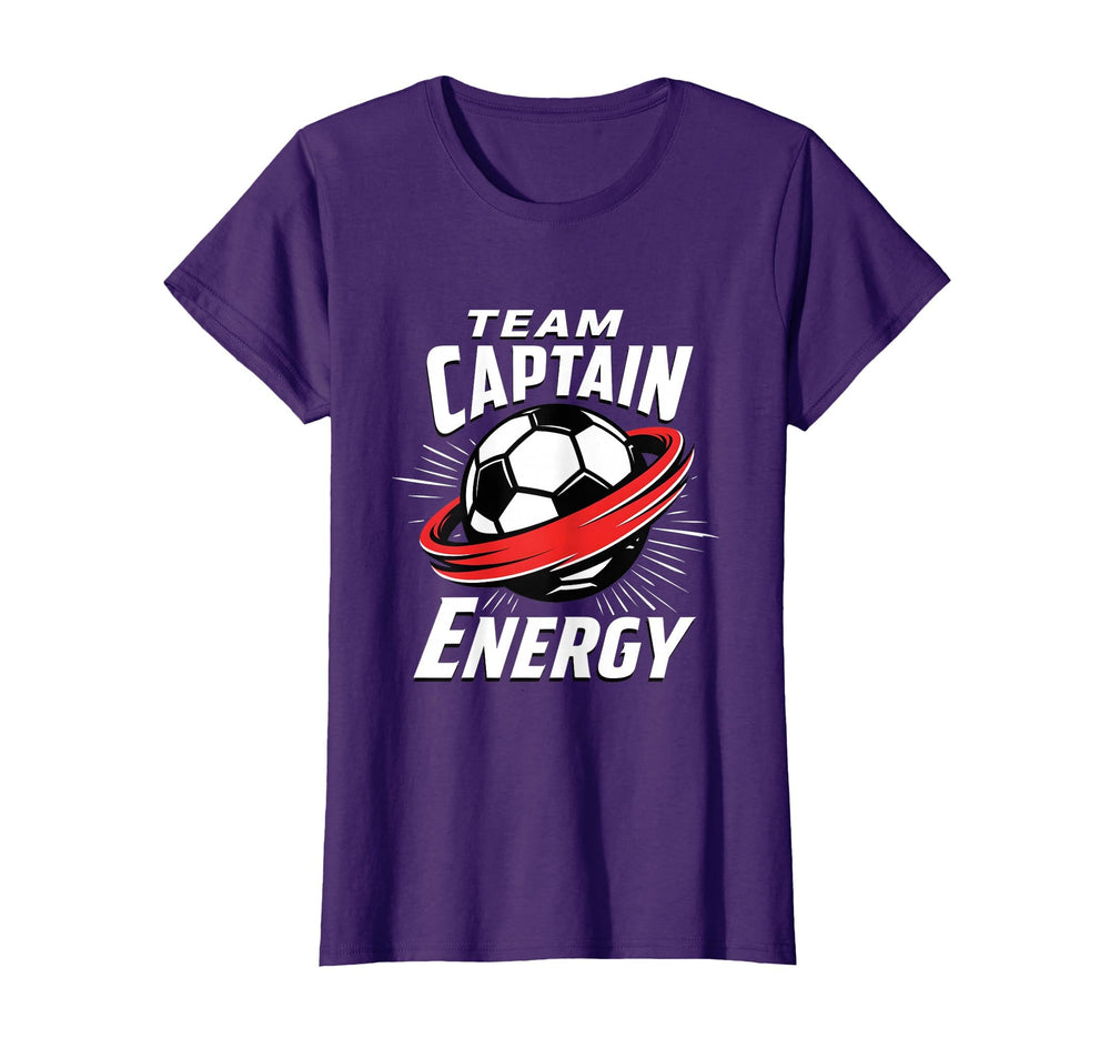 Team Captain Energy Soccer T-Shirt - Custom Art Print Unisex