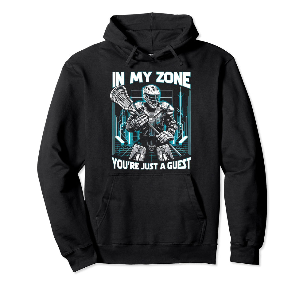 Goalkeeper Lacrosse Goalie Lacrosse Hoodie - Minimalist Print for Adults