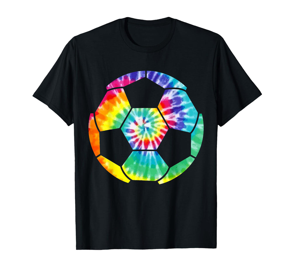 Soccer Player Soccer Ball Tie Dye T-Shirt - Graphic Print for Adults