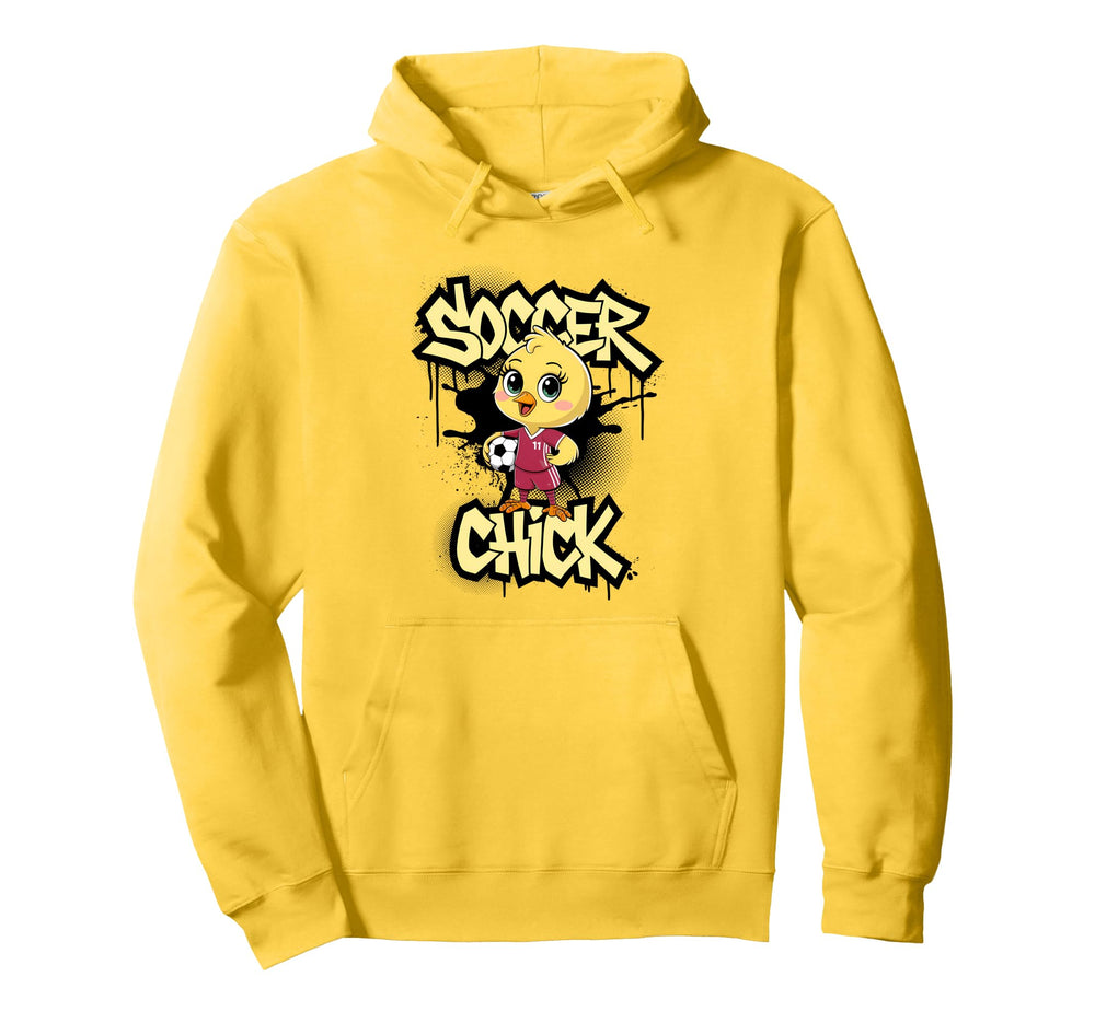 Soccer Chick Soccer Player Soccer Hoodie - Custom Art Print for Adults