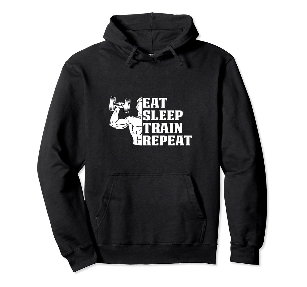 Eat Sleep Train Repeat Sport Hoodie - Casual Everyday Wear for Adults