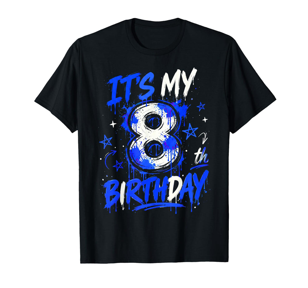 Its My 8Th Soccer Birthday 8 Birthday T-Shirt - Custom Art Print Men Women