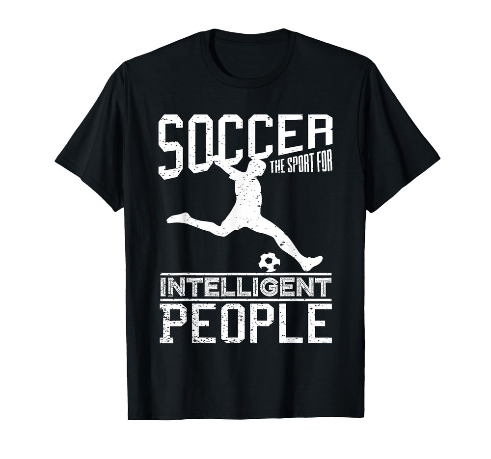 Soccer Sport Intelligent People Funny Outfit T-Shirt - Graphic Print Unisex