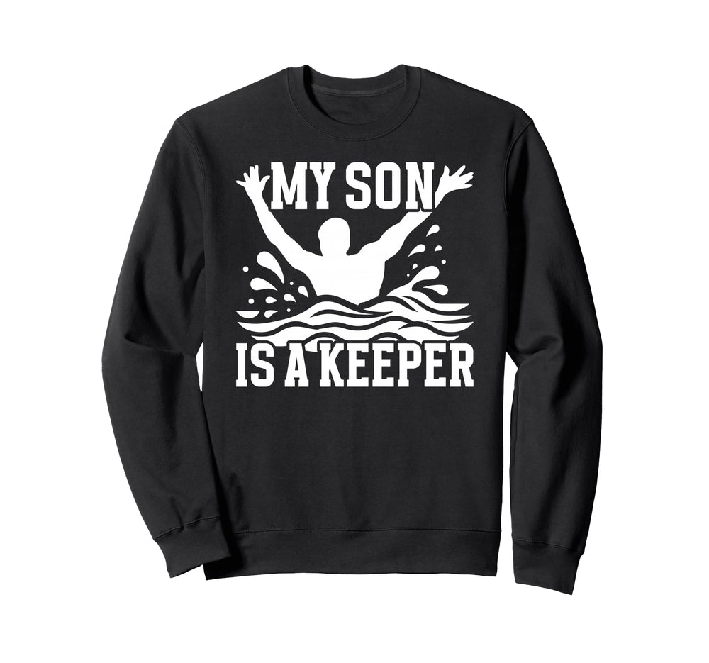 Proud Water Polo Keeper Mom Sweatshirt - Fun Novelty Design for Adults
