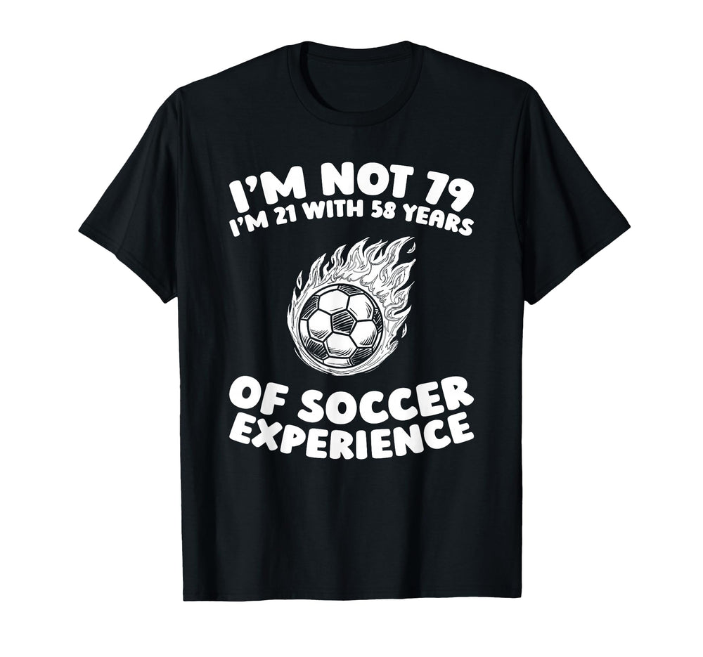 79Th Birthday Soccer Team Player T-Shirt - Custom Art Print for Adults