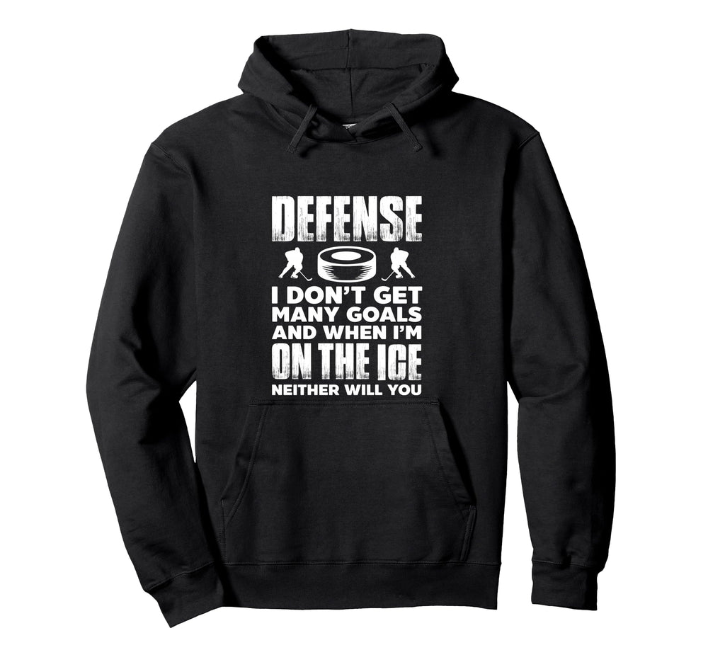 Ice Hockey Player Goalie Defense I Hoodie - Aesthetic Graphic Men Women