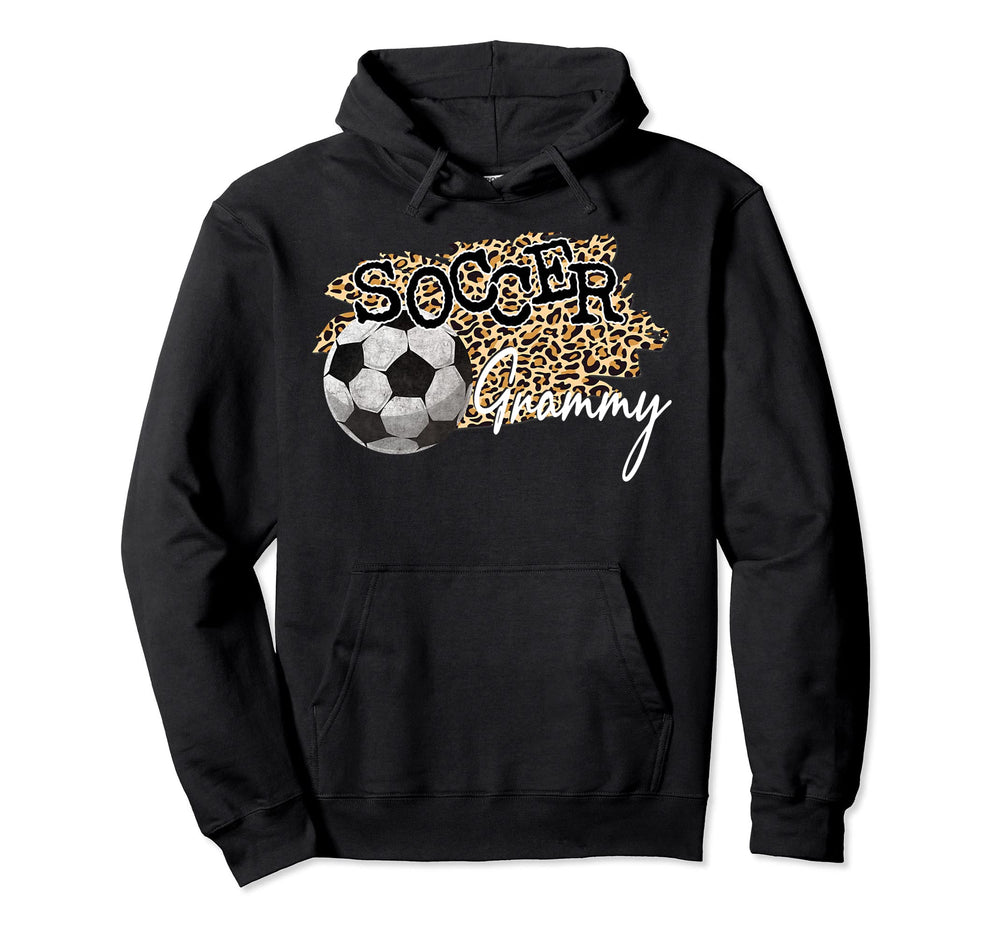Soccer Grammy Leopard Soccer Grammy Hoodie - Custom Art Print for Adults