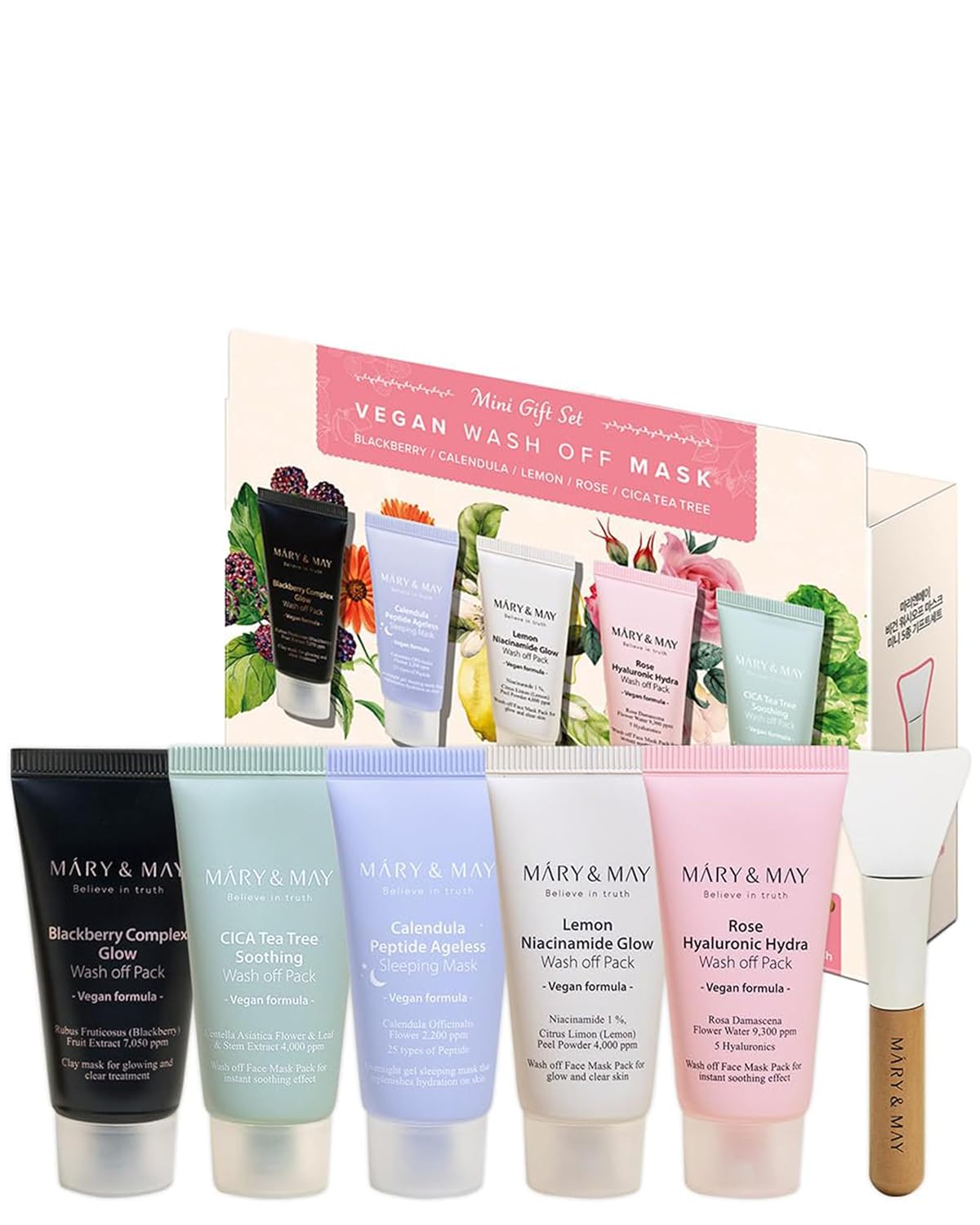 Mary & May Vegan Wash Off Mask Mini Gift Set - Snipetell