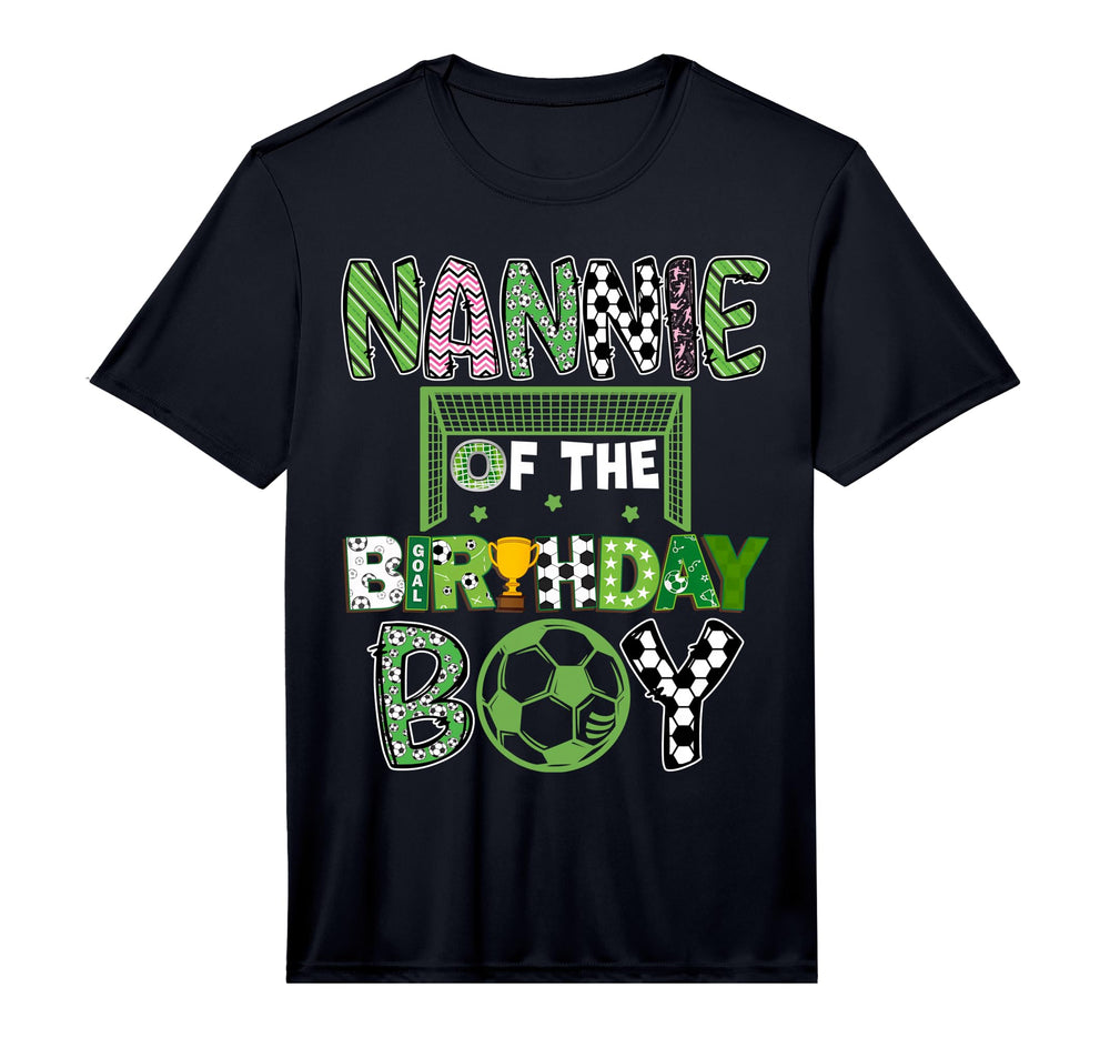Nannie Birthday Soccer Player Birthday T-Shirt - Unique Graphic Unisex