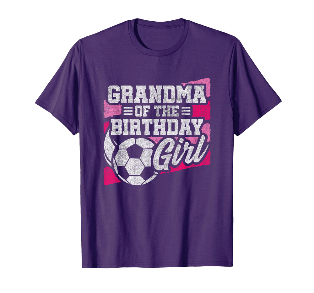 Birthday Grandma Soccer Birthday Soccer T-Shirt - Graphic Print for Adults