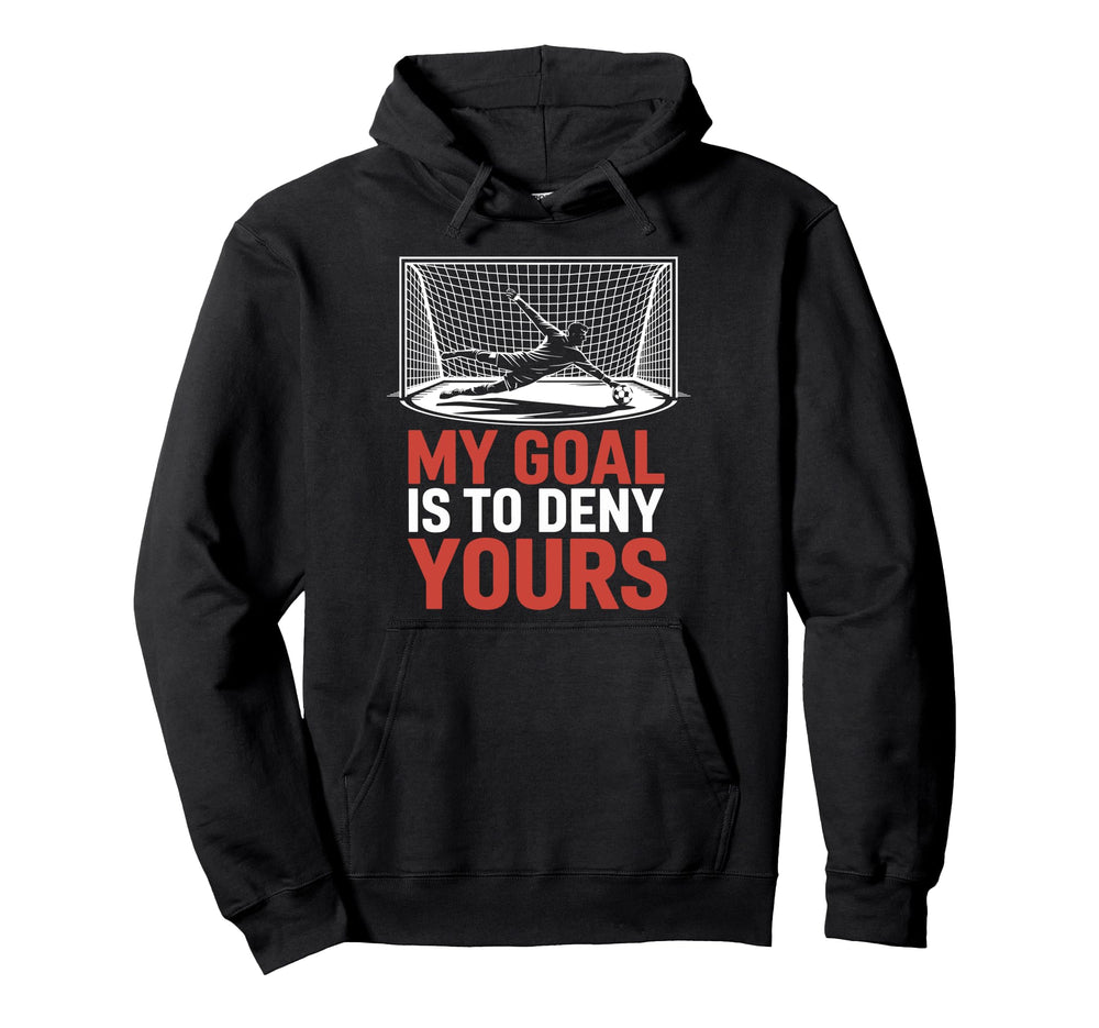 Coach Soccer Player Designs Goal Hoodie - Minimalist Print for Adults