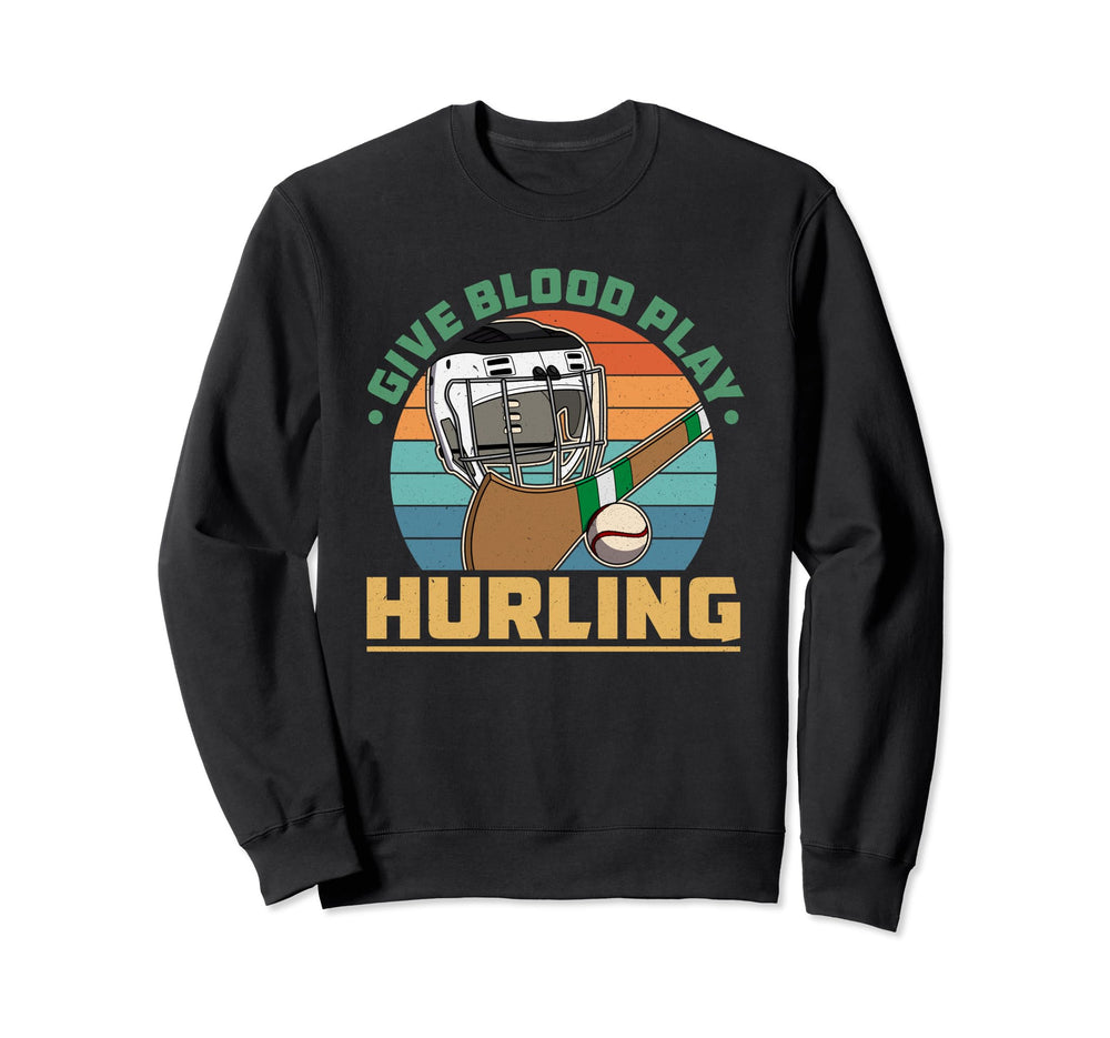 Hurling Helmet Athletic Goalkeeper Sweatshirt - Aesthetic Graphic Unisex