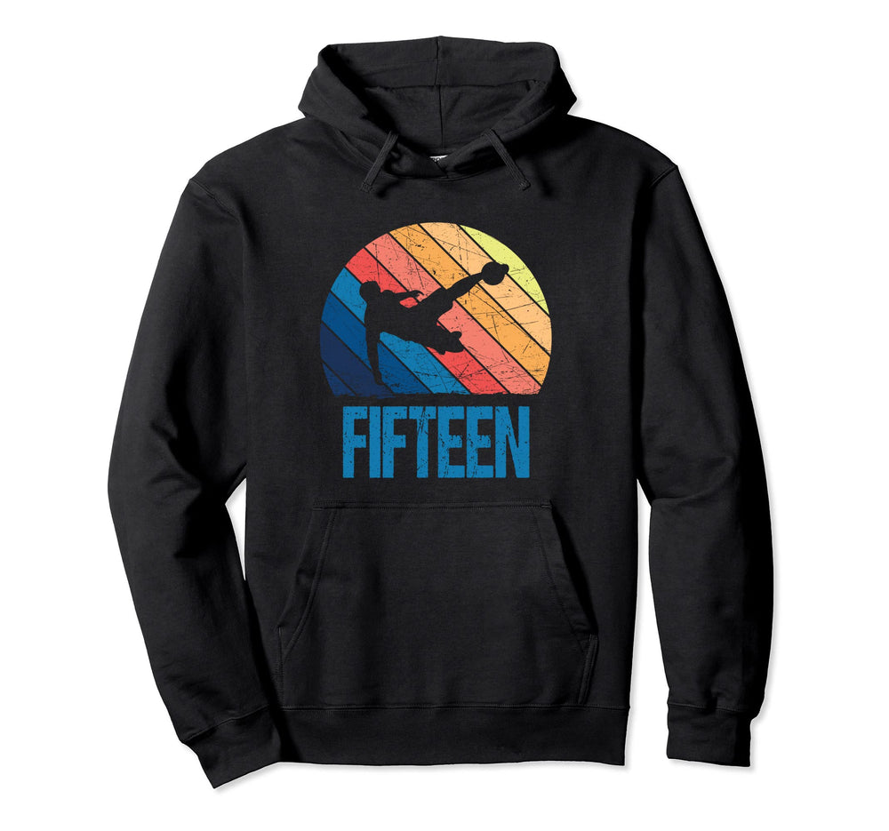 15Th Birthday Soccer 15 Years Old Hoodie - Casual Everyday Wear Unisex