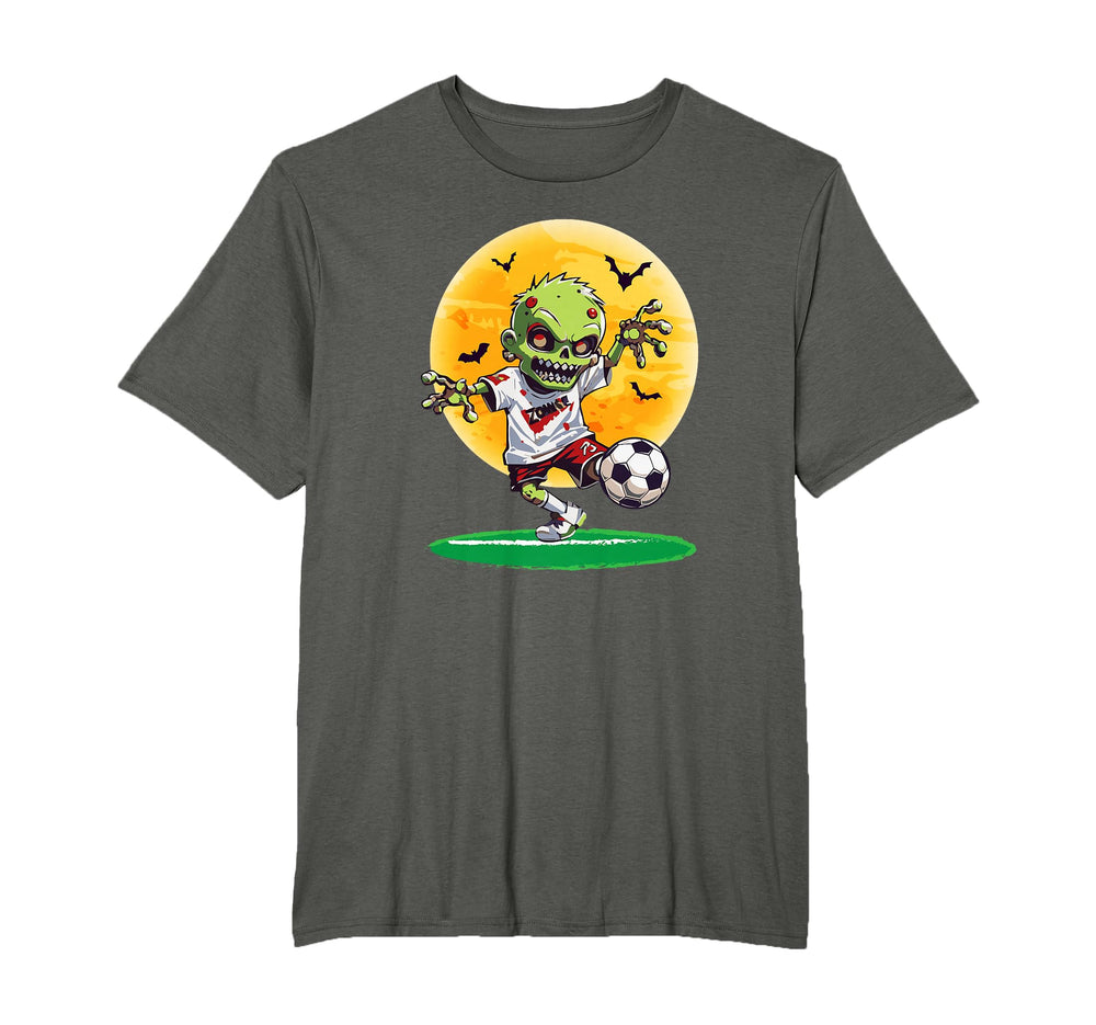 Zombie Soccer Player Scary Soccer T-Shirt - Custom Art Print Unisex