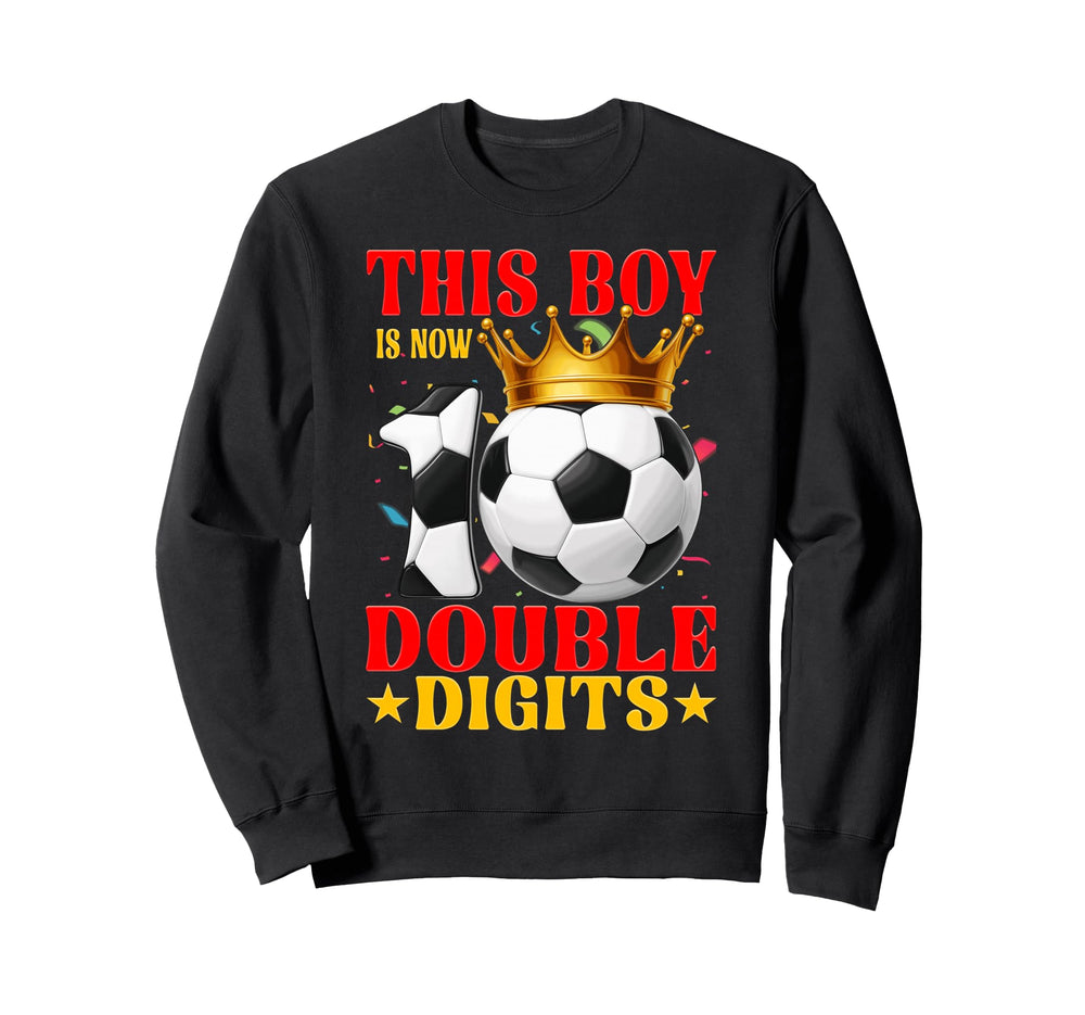 This Now 10 Double Digits Soccer 10 Sweatshirt - Streetwear Style Unisex