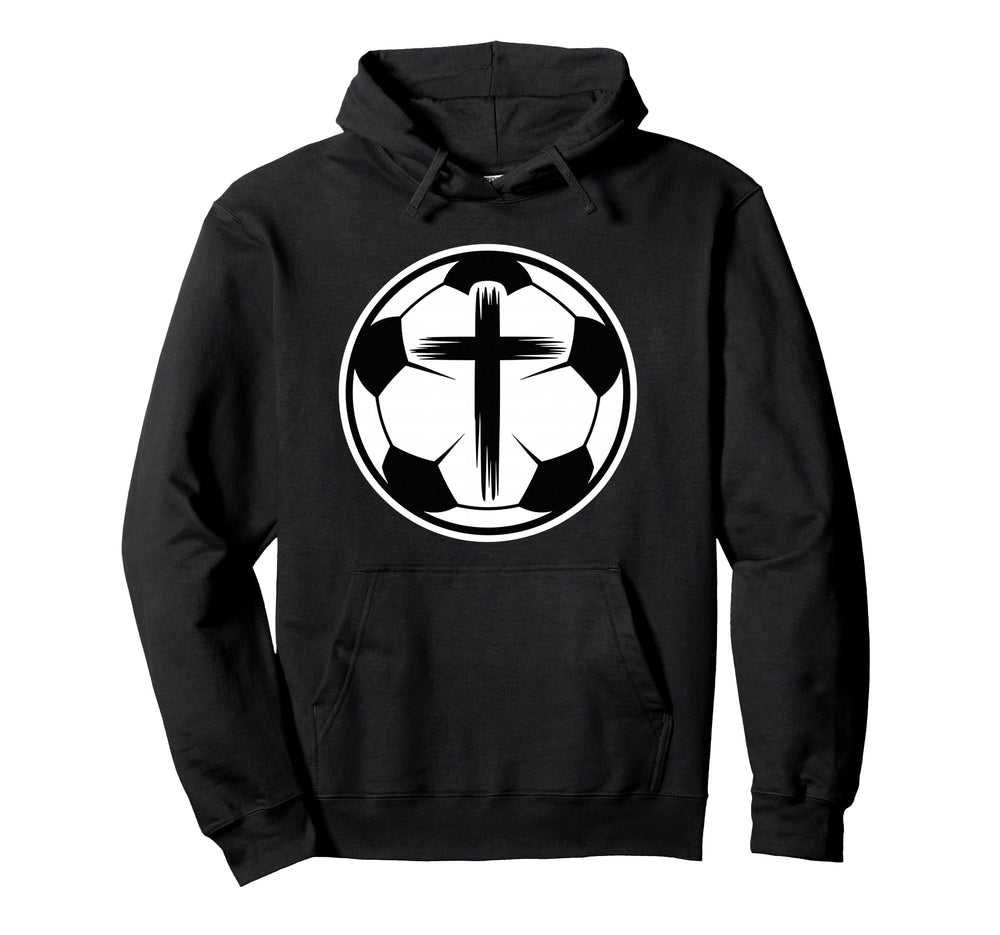 Christian Soccer Faith Sports Player Hoodie - Custom Art Print Unisex