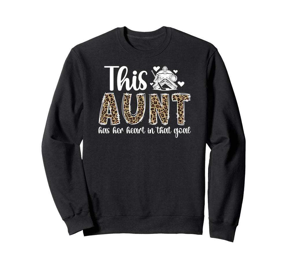 Proud Hockey Goalie Aunt Sweatshirt - Casual Everyday Wear for Adults