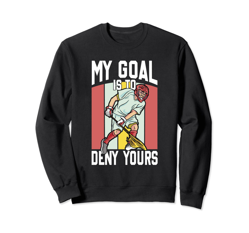 Lacrosse Goalkeeper Lax Goalie Sweatshirt - Aesthetic Graphic for Adults