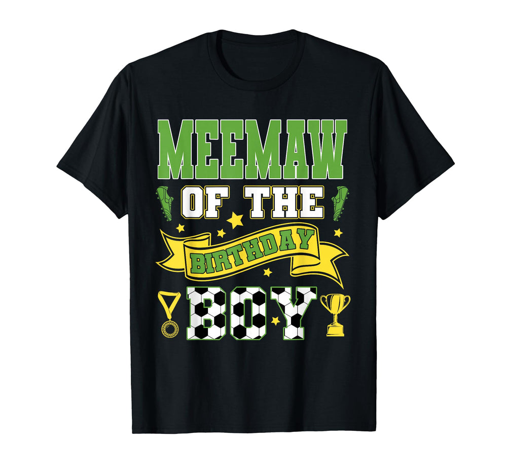 Meemaw Birthday Soccer Player Birthday T-Shirt - Unique Graphic for Adults