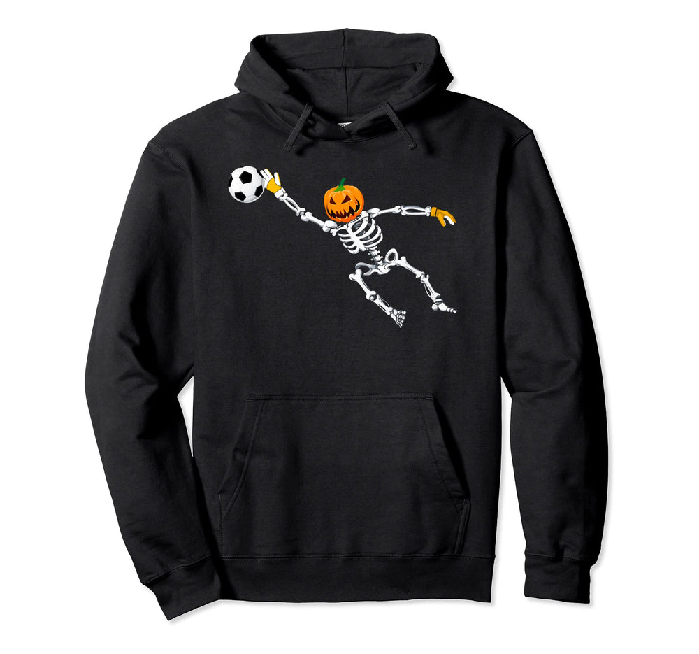 Skeleton Soccer Goalkeeper Hoodie - Casual Everyday Wear for Adults