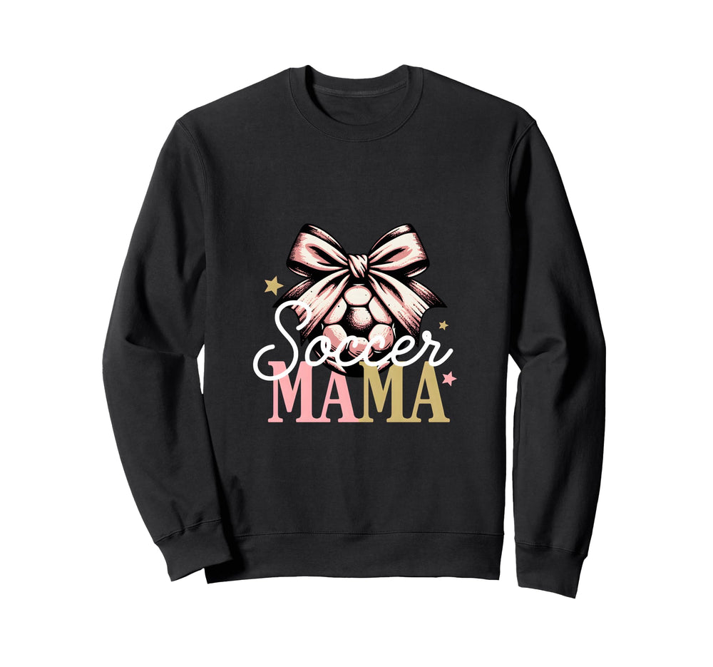 Soccer Mama Bow Soccer Mom Club Sweatshirt - Graphic Print Men Women
